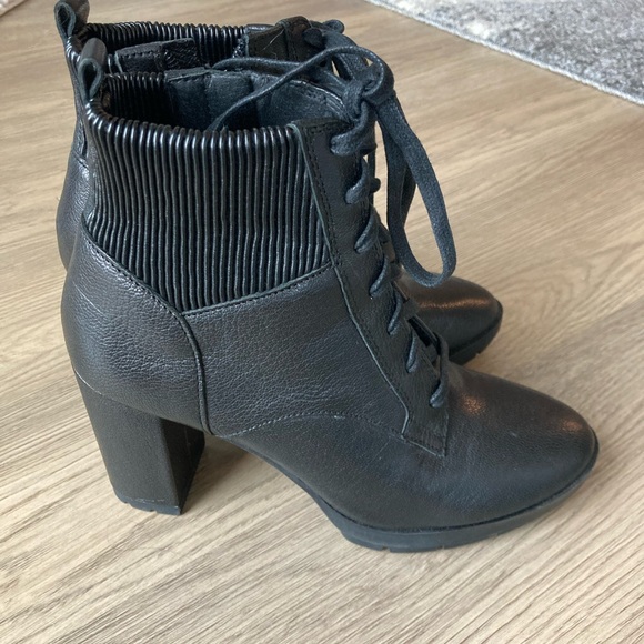 Corso Como Black Lace Up Ankle Boots - Picture 2 of 7